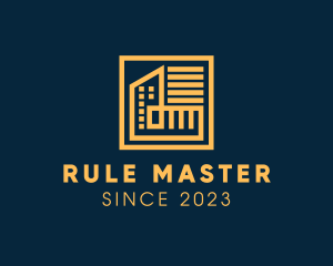 Ruler - Structure City Buildings logo design