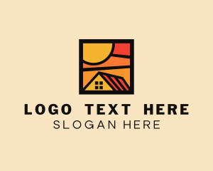 Rental - Sunset Roof Repair logo design