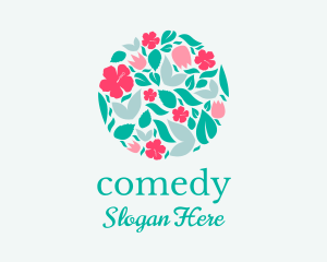 Tropical Floral Pattern  Logo