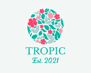 Tropical Floral Pattern  logo design