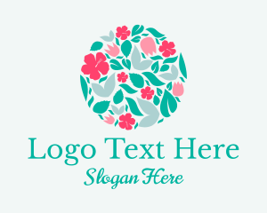 Tropical Floral Pattern  Logo