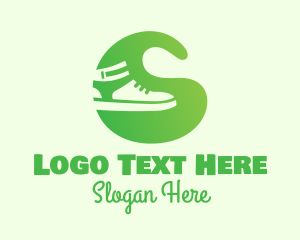 Sneakers - Green Footwear Sneakers logo design