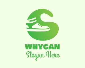 Boot - Green Footwear Sneakers logo design