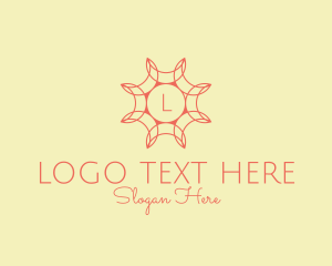 Tile Pattern - Decorative Lantern Interior Design logo design