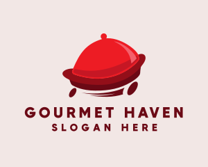 Restaurant Food Tray  logo design