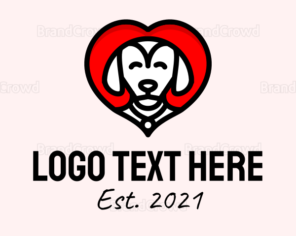 Happy Dog Heart Logo