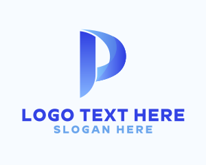 Letter P - Modern Business Letter P logo design