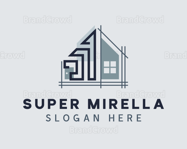 House Structure Contractor Logo