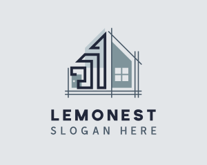 House Structure Contractor Logo