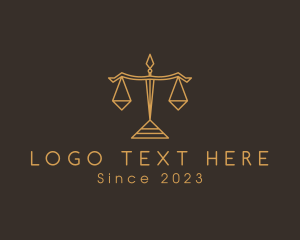 Office - Modern Legal Justice Scale logo design