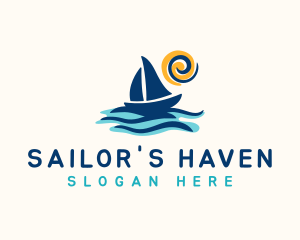 Regatta - Sailboat Summer Trip logo design