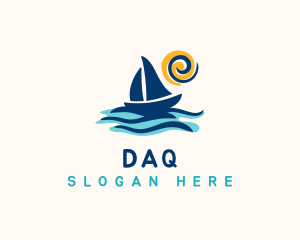 Water - Sailboat Summer Trip logo design