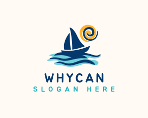 Coast - Sailboat Summer Trip logo design
