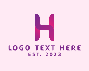 Formal - Music Streaming Letter H logo design