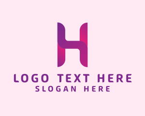 Music Streaming Letter H Logo