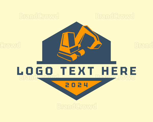 Mining Industrial Excavator Logo