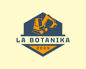 Backhoe - Mining Industrial Excavator logo design