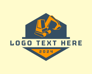 Mining Industrial Excavator Logo