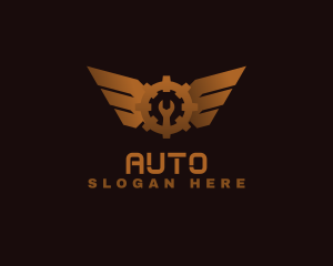 Gear Wing Mechanic Logo