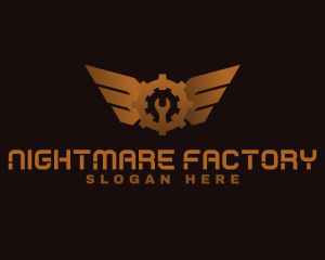 Gear Wing Mechanic logo design