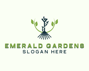 Garden Rake Landscaping logo design