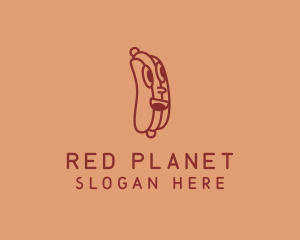 Red Hot Dog Sandwich logo design