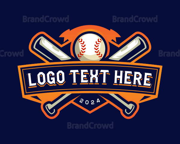 Sport Baseball Bat Logo