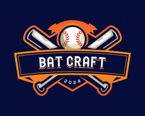 Sport Baseball Bat logo design