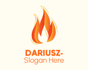 Heat - Hot Blazing Fire logo design
