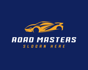 Driving - Auto Driving Sports Car logo design