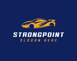 Drive - Auto Driving Sports Car logo design