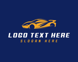 Driver - Auto Driving Sports Car logo design
