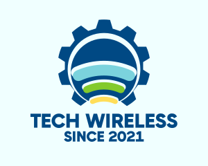 Wireless - Industrial Wifi Signal logo design