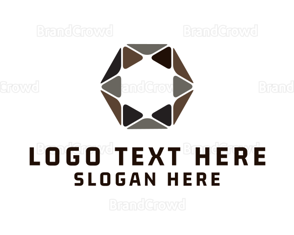Hexagon Star Decor Logo