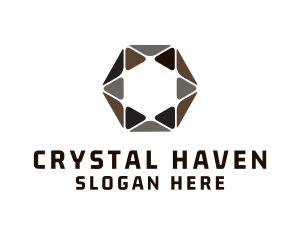 Hexagon Star Decor logo design