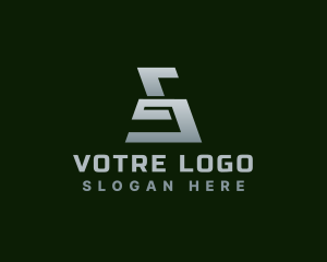 Steel Construction Machine  logo design