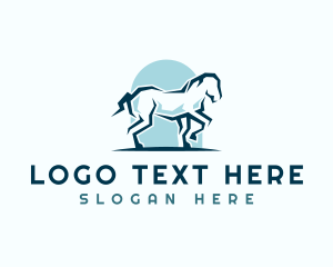 Equestrian - Horse Equine Animal logo design