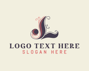Designer - Beauty Ornament Letter L logo design