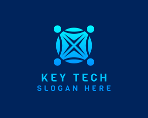 Tech Globe Gradient logo design