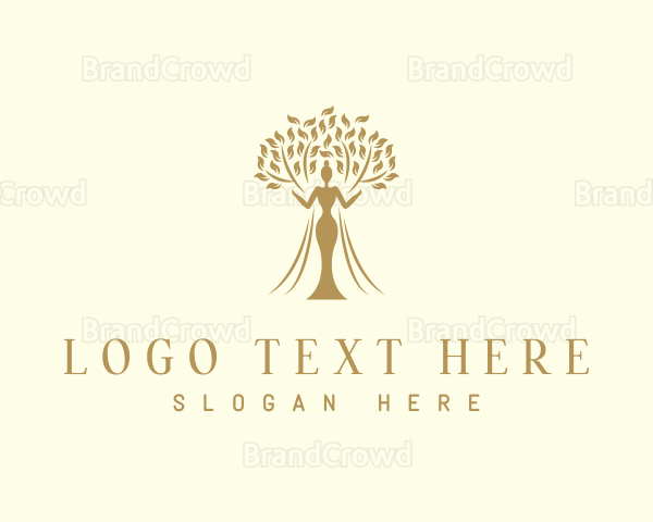 Organic Tree Woman Logo