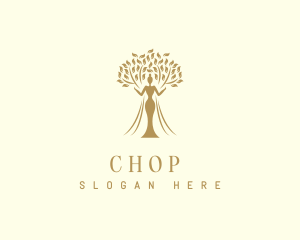Therapy - Organic Tree Woman logo design