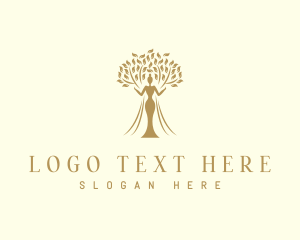 Tree - Organic Tree Woman logo design