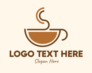Chocolate - Espresso Coffee Cup logo design