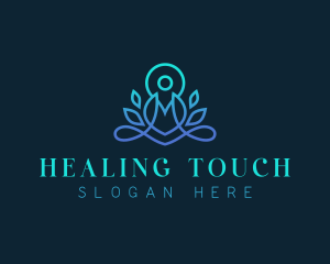 Wellness Yoga Meditation logo design