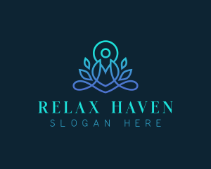 Wellness Yoga Meditation logo design