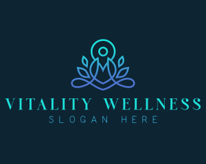 Wellness Yoga Meditation logo design