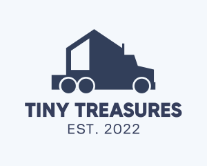 Tiny House Trailer Travel logo design