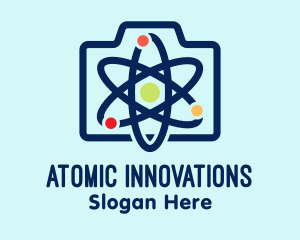 Atomic - Atomic Camera Shutter logo design