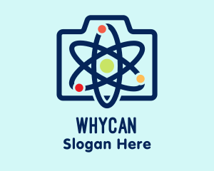 Biology - Atomic Camera Shutter logo design