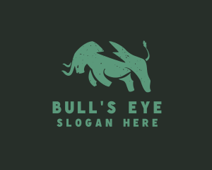 Bison Bull Bullfighting logo design